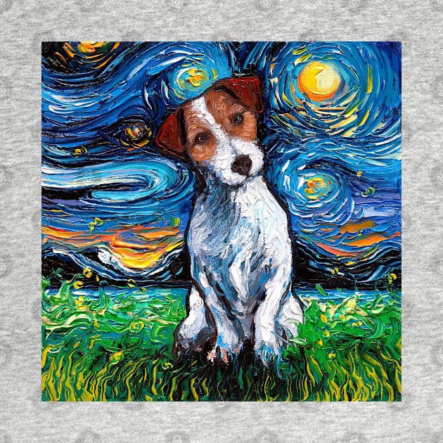 Jack Russell Terrier Night by sagittariusgallery